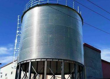 Hot Galvanized Steel Feed Grain Bin 5 Ton Metal For Farming Industry Dry Mortar Plant