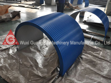 Curving Roof Panel Roll Forming Machine Three Roller Operated Manually Automatically