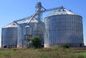 Conical Grain Hopper Bins With Temperature Moisture Monitoring Systems
